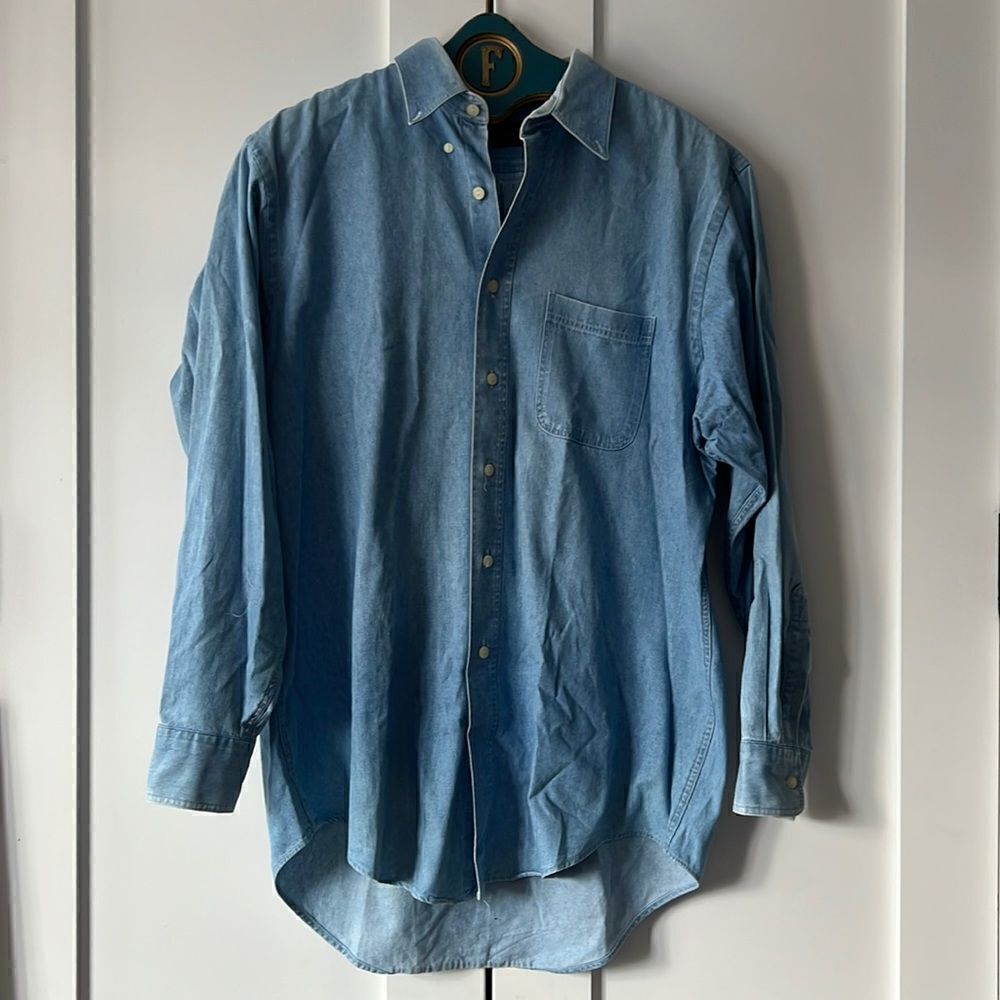 Vintage Chaps • Ralph Lauren Denim Shirt - 16